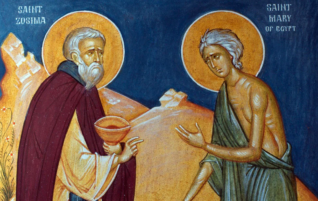 Стояние преподобной Марии Египетской